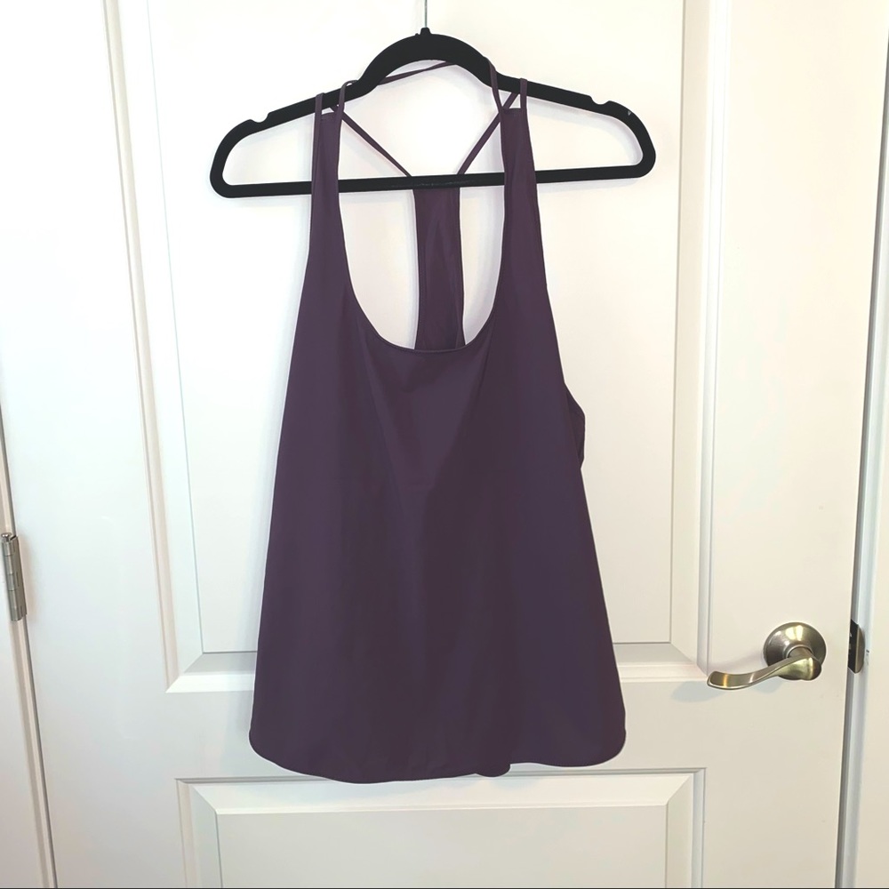Est size 10/12 Coastal tank from lululemon (measurements provided)